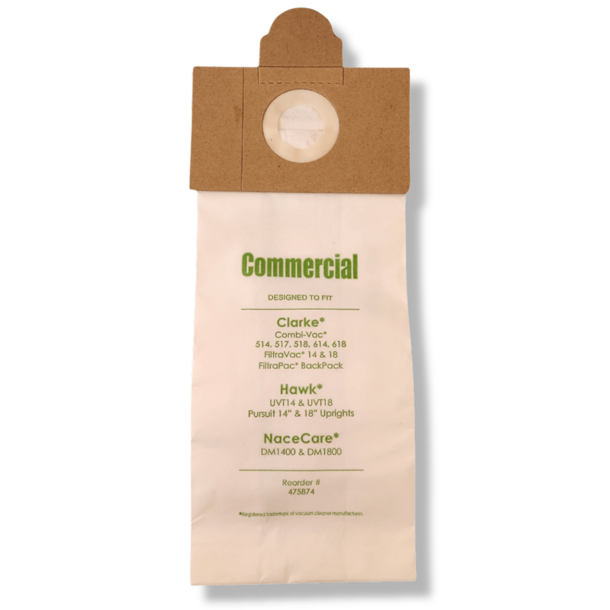 VacBagsUSA® Replacement Vacuum Cleaner Bags for Clarke® / Hawk® / NaceCare® 2-Ply - VacBagsUSA